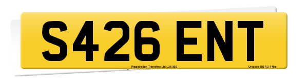 Registration number S426 ENT